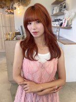 ヴィンス(vince)&nbsp;レイヤーカット/オレンジブラウン/ブリーチ1回