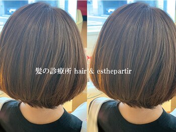 パルティール(Partir)の写真/【西11丁目駅すぐ】”美フォルムカット”に定評◎髪質改善と合わせて360度どこから見ても綺麗なショートへ.