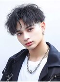 梅田/髪質改善/ダークグレージュ×ツーブロックマッシュ