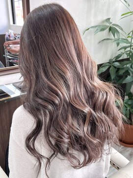 ベルヘアーデザイン 堺東(Belle hair Design) イルミナカラーレイヤーカットオリーブグレージュ20代30代40代