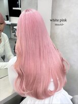 ベレーザ 渋谷(BELEZA)&nbsp;17156ホワイトピンクブリーチバーガンディルーツカラーロング