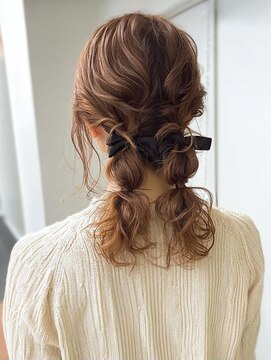 メロリッチ(MELLORICH) 大人ガーリー☆リボン×ツイン玉ねぎアレンジ