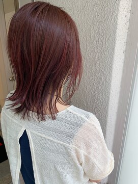 レスパ 富里店(Respa) レイヤーカット×レッドカラー