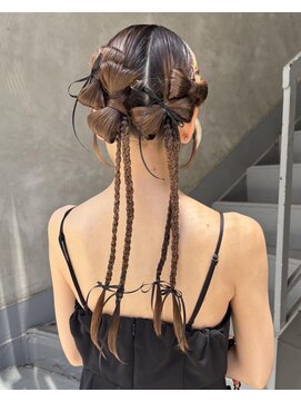 ビビト(bibito) bibito リボンアレンジ ヘアアレンジ