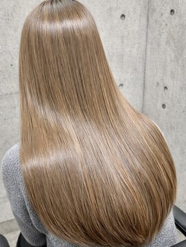 アル あびこ(aru.) 圧倒的な美髪。大人の髪質改善ロングベージュ