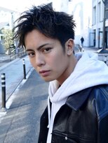 フィフス(fifth)&nbsp;ショートレイヤー ツーブロック くせ毛風パーマ アップバング75