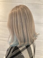 リー 京橋(Lee) 【Lee京橋】ボブ×ホワイトベージュ