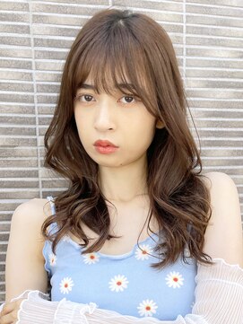 アイティーバイアルバム 松戸店(IT by ALBUM) フェイスレイヤーカットグラスブラウン_グレージュカラー_68721