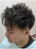 アップバング/ツーブロックマッシュ<理容室>[メンズ/相模大野]
