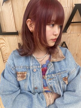 マウナロア(MAUNA LOA) チェリーピンク×レイヤーカット