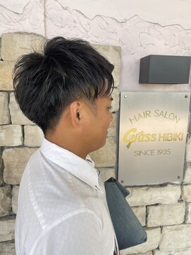 グラスヒビキ ツーブロックショート