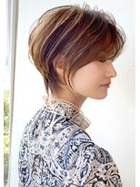 30代/40代/50代・絶壁解消・小顔前下がりショートボブ【倉田】