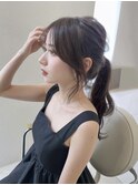 ハッシュカット/フルバング/似合わせカット/レッドブラウン/銀座