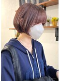 【soso 伊勢田】ショートボブ×ピンクブラウン【横浜/ブリーチ】