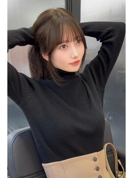 ランズ(LANDS) 顔周りカット　レイヤーカット 【韓国ヘア 大阪 梅田】