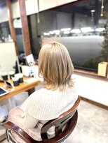 ヤソ(yaso)&nbsp;ミルクティーベージュ× ミディアムレイヤー