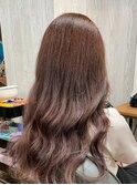 ピンクベージュ×グラデーション