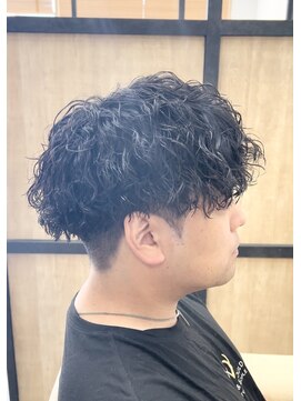 メンズギフト(men's GIFT) 刈り上げツーブロックツイストスパイラルパーマメンズマッシュ