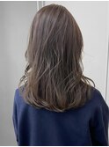 グレージュくすみベージュブリーチなしカラーオリーブグレージュ