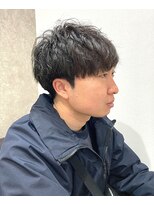 リアイス(Re:ICE) ブルーブラック/フェザーパーマ/ツーブロック/マッシュ