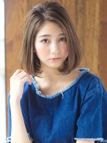 ロンド ロワール 門前仲町(Lond Loire)&nbsp;チェリーブラウンミニウルフホワイトグレージュデジタルパーマ