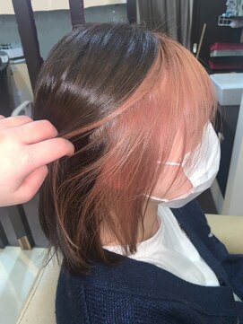 ヘアショップエヌアンドエー 久喜 栗橋店(hairshop N&A) 視線を惹きつける◎デザインカラー/ピンクベージュ/ブリーチ