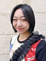 ハピネス 河原町店(Happiness)&nbsp;コリアンブルー　顔まわりカット　京都美容室　進詩織