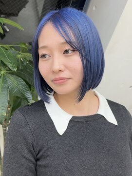 ビュー フクオカ(VIEW FUKUOKA) ダブルカラーで作る寒色カラー