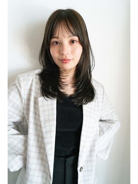 ホーミートウキョウ(HOMIE TOKYO) レイヤーカット/マロンベージュ/ハイライト/ダブルカラー/前髪