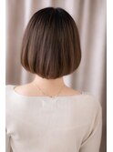 □斜めバンググレーベージュ美髪大人ボブ405浦和20代30代40代
