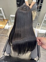 ファビ 渋谷(Fab)&nbsp;くびれヘア/暗めカラー/アプリコットオレンジ/縮毛矯正