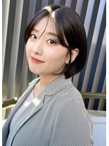 ロンド メリー 大宮(Lond merry) チャコールグレー/オリーブグレー/ショートボブ/前髪/小顔大宮