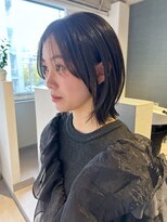 アム(amu)&nbsp;レイヤーボブ/長め前髪/顔まわりカット/くびれボブ/髪質改善
