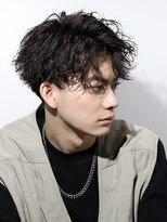 ルーシー 川越(LUCEY)&nbsp;センターパートフェザーパーマシャドウパーマメンズパーマ