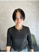 ミニマッシュボブ×黒髪