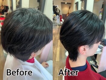 リトルクイニー(LittleQueenie)の写真/驚くほど自然な仕上がり！「曲がる縮毛矯正」で理想のメンズスタイルを叶えるサロン♪