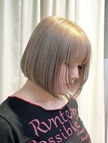 ナック 茶屋町(knack chayamachi) シアーベージュ×ミニボブ【阪急梅田】