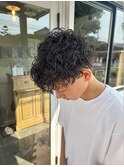 メンズカット＋パーマ