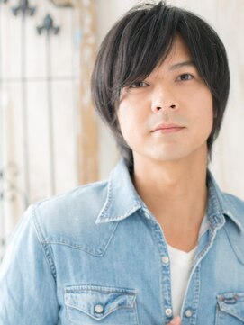 モッズヘアー メン 戸田公園店(mod's hair men) 40代伸ばしかけ斜めバング刈り上げないメンズカットi戸田公園