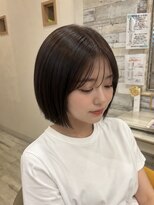 フゥカ 売市店(fuka)&nbsp;まとまる大人ボブ×ブラウンカラー　　八戸
