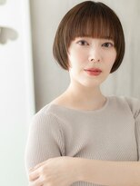 モッズヘア 越谷(mod's hair)&nbsp;ミルクブラウンブリーチなし小顔ナチュラルショート30代40代X
