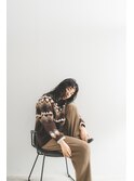 ショートバングに強めリッジパーマスタイル