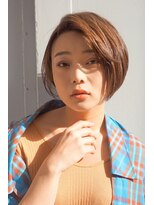 グラニュー(granew)&nbsp;スタイリング簡単☆ミニマムショートボブ×アッシュブラウン