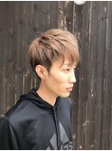 ツーブロック+ハイトーンカラー
