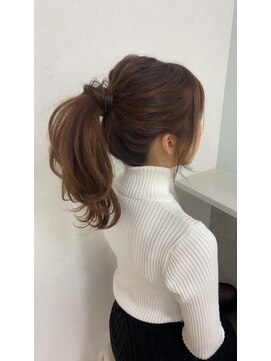 ヘアーセットサロン ピンキー(Hairset Salon Pinky) Pinky.ナチュラルポニーテール