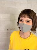 *pikAicHi*眉上バング×切りっぱなしボブ