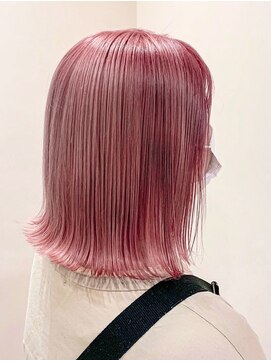 メーヴェ(Mowen) mowen 南堀江　ハイトーン　ピンク　外ハネボブ