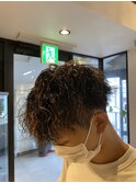 メンズカットメッシュツイストスパイラルパーマ波巻きパーマ