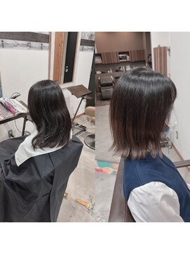 ディッシュ 五反田(dish) グラデーションブリーチ/1回/ベージュ外はね☆五反田美容院