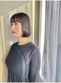 ぱつっとボブ/黒髪ボブ/伸ばしかけボブ［南青山］